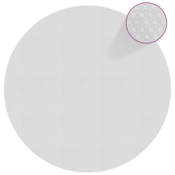 Cubierta solar de piscina de PE flotante gris 549 cm