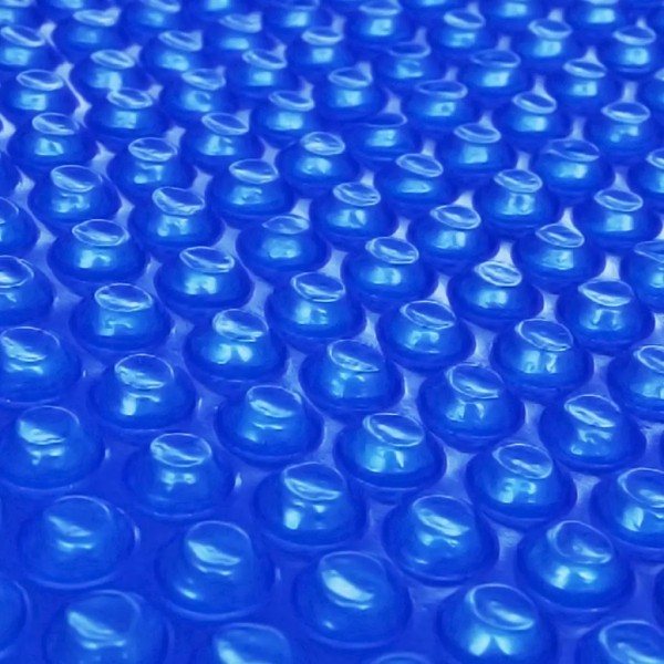 Cubierta solar de piscina de PE redonda y flotante 250 cm azul