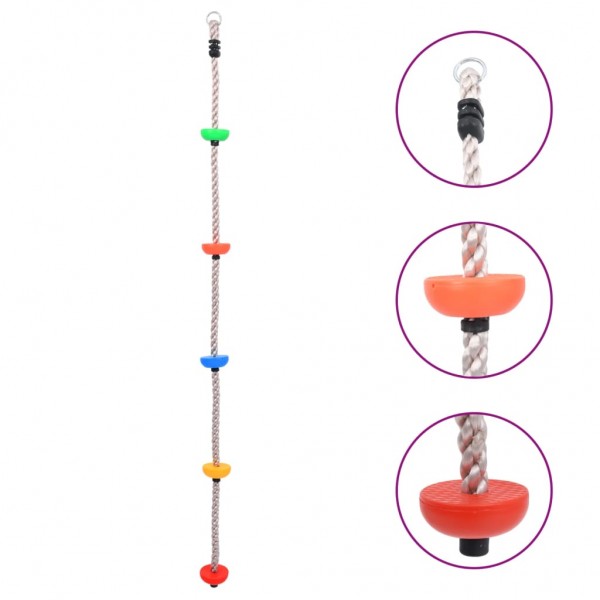 Cuerda de escalada con plataformas 200 cm