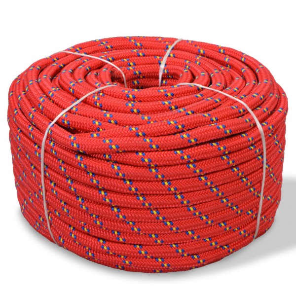 Cuerda marina de polipropileno 10 mm 250 m roja