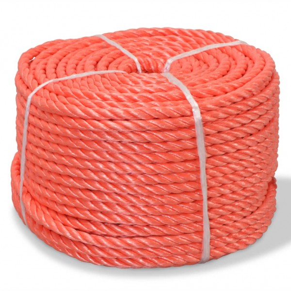 Cuerda torcida de polipropileno 10 mm 250 m naranja