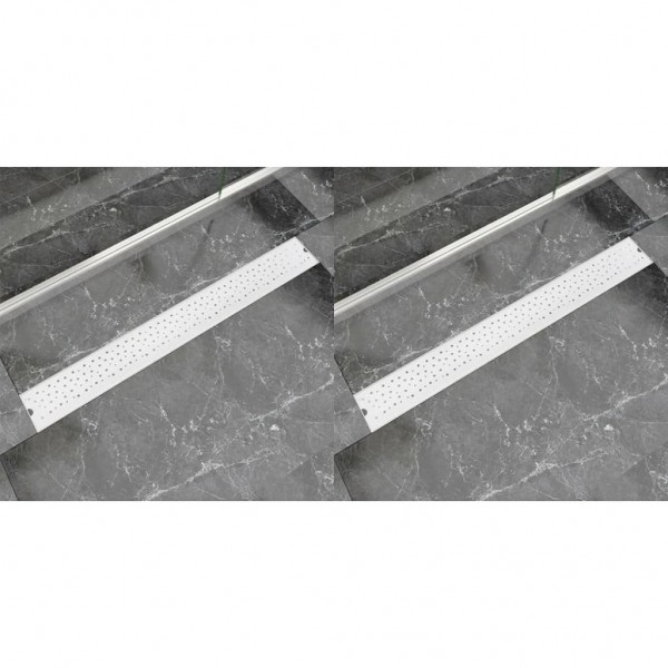 Desagüe ducha lineal 2 pzs burbuja 930x140 mm acero inoxidable