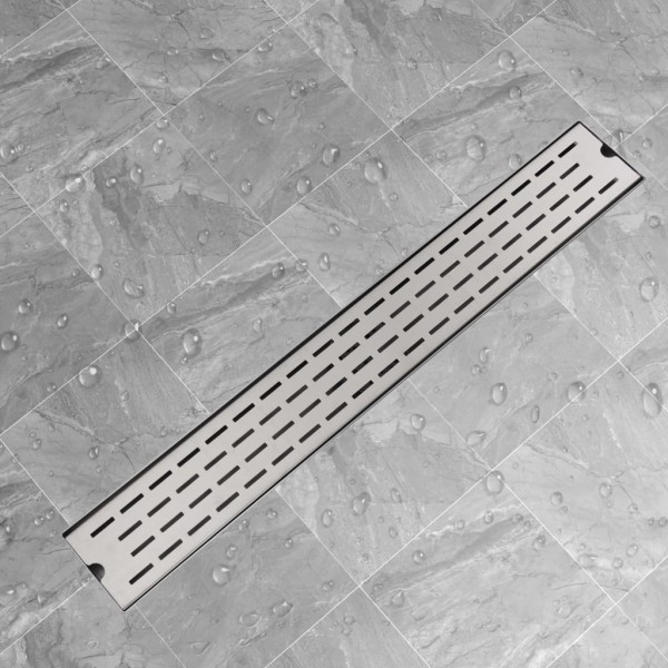 Desagüe lineal de ducha 830x140 mm acero inoxidable