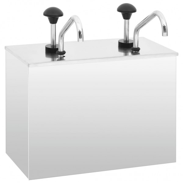 Dispensador de salsa de acero inoxidable 2 x 3.5 L