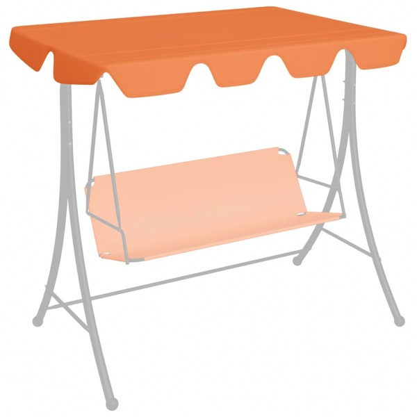 Dosel de repuesto columpio de jardín naranja 188/168x110/145 cm