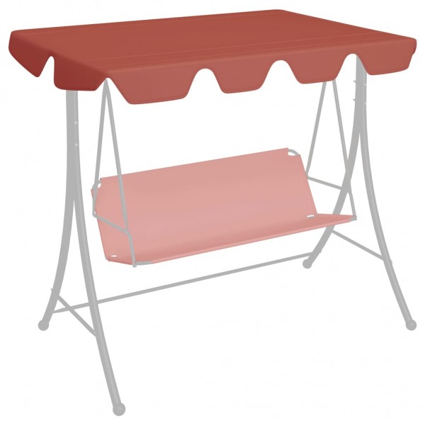 Dosel de repuesto columpio de jardín terracota 150/130x70/105cm