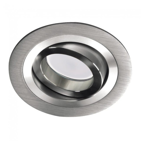 Empotrable Aluminio + Bombilla LED 8W cálida