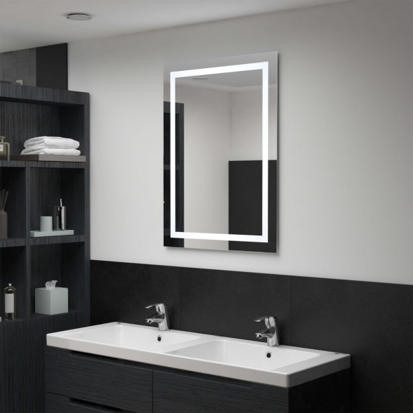 Espejo de baño con LED y sensor táctil 60x80 cm