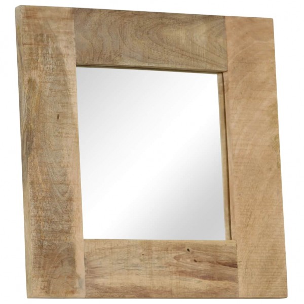 Espejo de madera maciza de mango 50x50 cm
