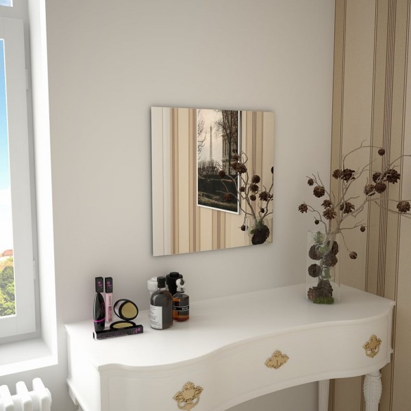 Espejo de pared cuadrado vidrio 50x50 cm