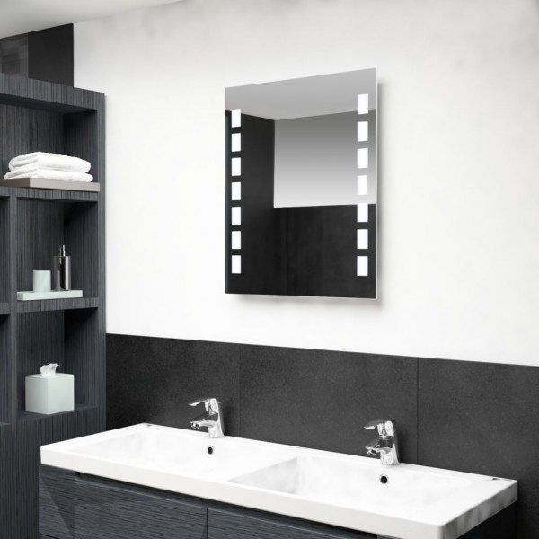 Espejo de pared de baño con LED 50x60 cm
