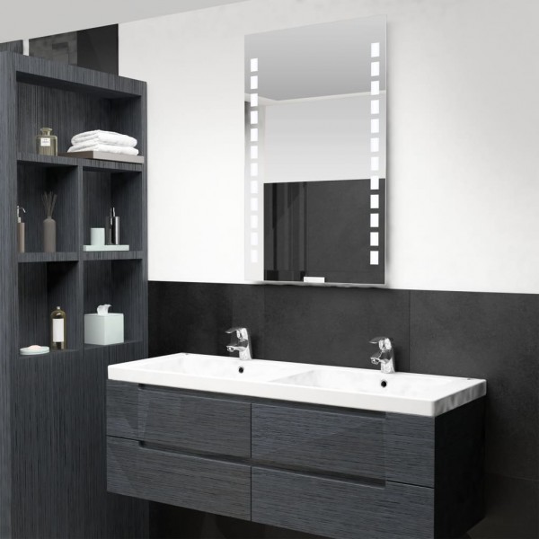 Espejo de pared de baño con LED 60x100 cm
