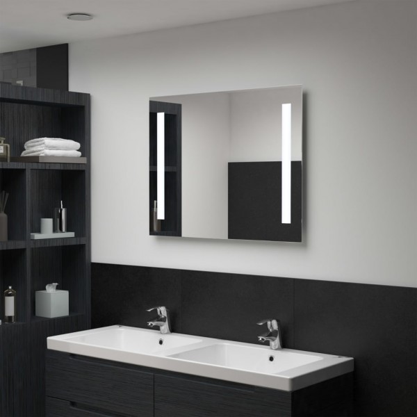 Espejo de pared de baño con LED 60x50 cm