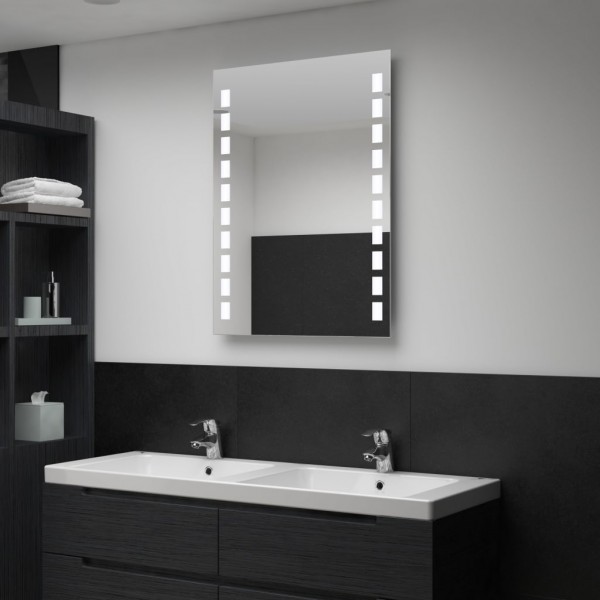 Espejo de pared de baño con LED 60x80 cm