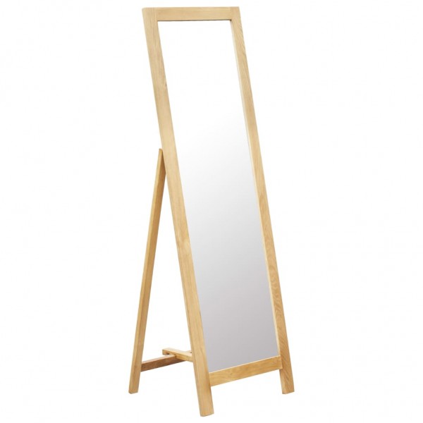 Espejo de pie 48x46.5x150 cm madera maciza de roble