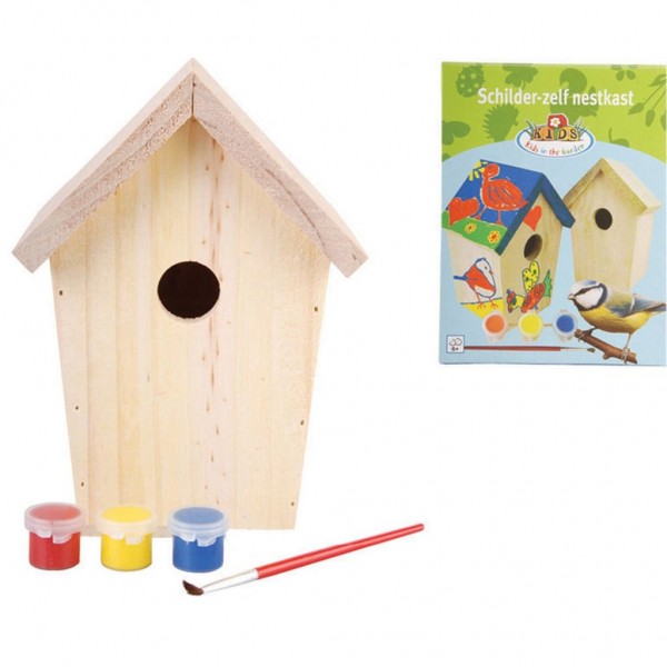 Esschert Design Casa nido con pintura 14.8x11.7x20 cm KG145