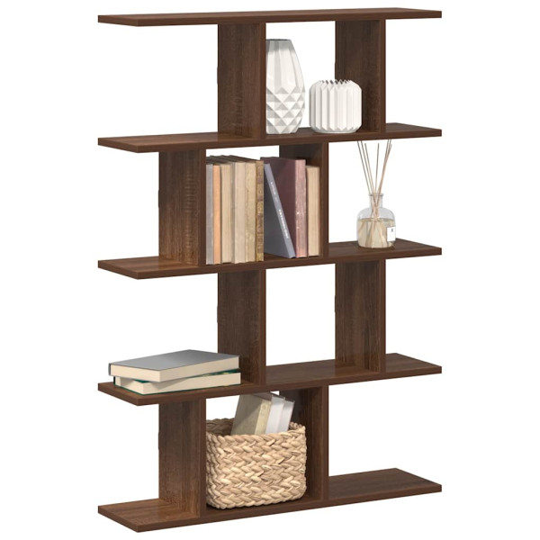 Estante cubo de pared 12 compartimentos madera roble marrón