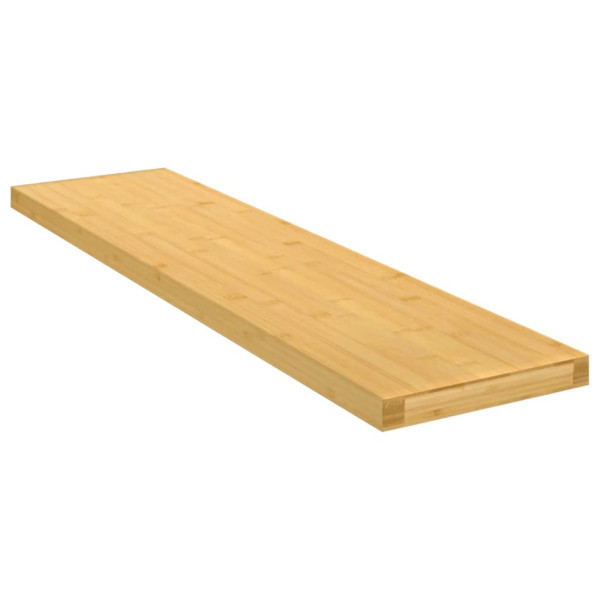 Estante de pared de bambú 80x20x2.5 cm