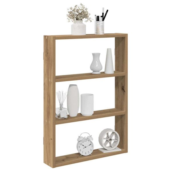 Estante de pared madera ingeniería roble artisan 43x9x60 cm
