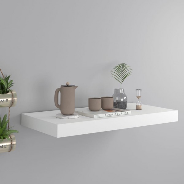 Estante flotante de pared MDF blanco 50x23x3.8 cm
