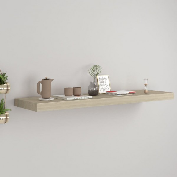 Estante flotante de pared MDF roble 90x23.5x3.8 cm