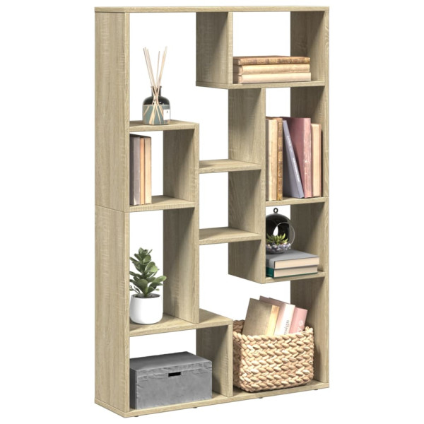 Estantería de madera de ingeniería roble Sonoma 72x20x120 cm