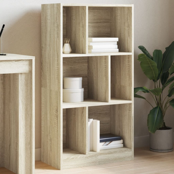 Estantería madera de ingeniería roble Sonoma 57x28.5x107.5 cm