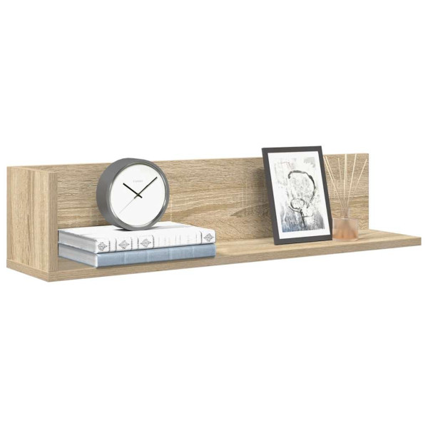 Estantes pared 2 uds madera roble Sonoma 75x16.5x16.5 cm