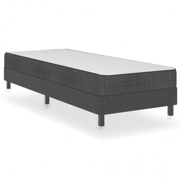 Estructura de cama Box Spring tela gris 100x200 cm