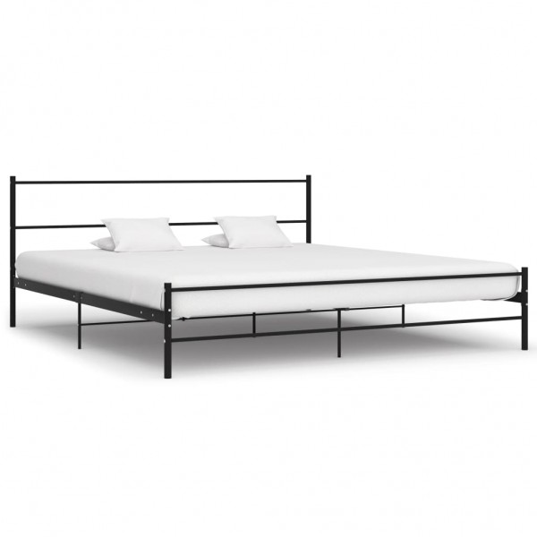 Estructura de cama de metal negro 180x200 cm