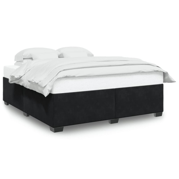 Estructura de cama de terciopelo gris claro 200x200 cm