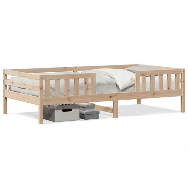 Estructura de cama madera maciza de pino 80x200 cm