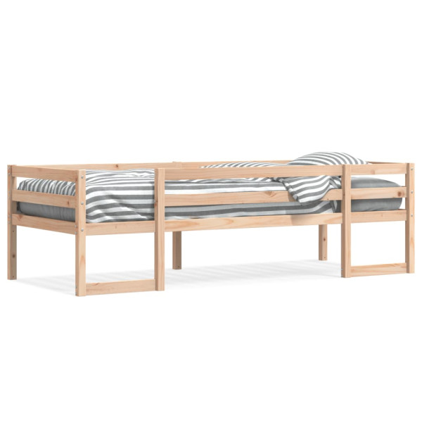 Estructura de cama para niños madera maciza de pino 90x200 cm