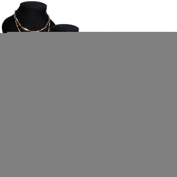 Expositor De Joyas En Forma De Busto Negro - 4Piezas - 9X8.5X15cm