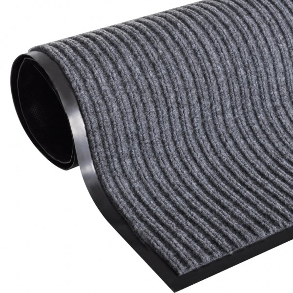 Felpudo de PVC gris 117x220 cm