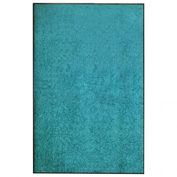 Felpudo lavable azul cian 120x180 cm