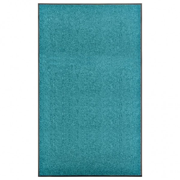 Felpudo lavable azul cian 90x150 cm