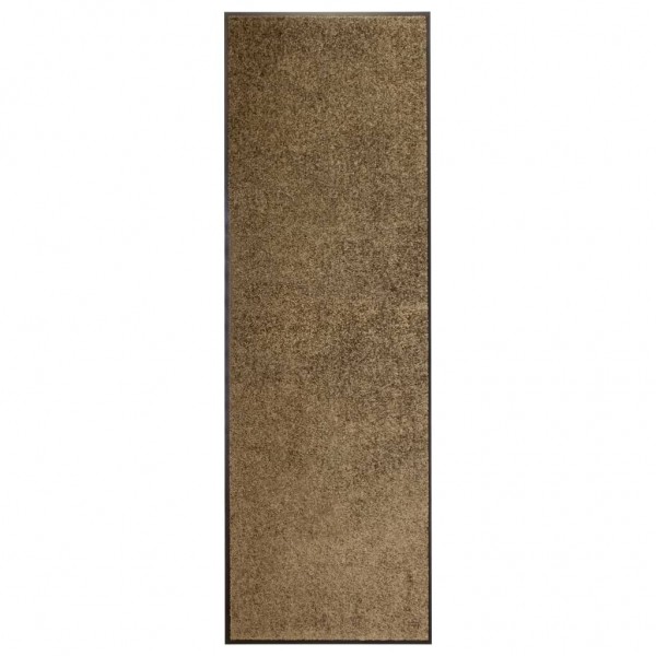 Felpudo lavable marrón 60x180 cm