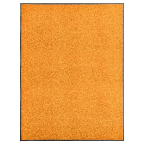 Felpudo lavable naranja 90x120 cm