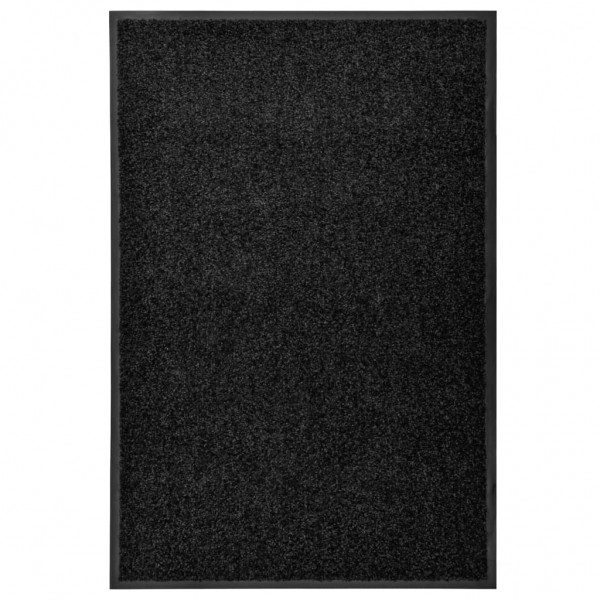 Felpudo lavable negro 60x90 cm