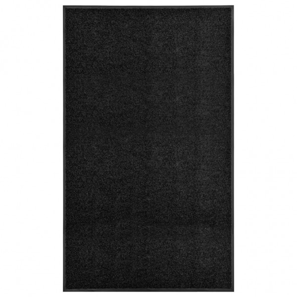 Felpudo lavable negro 90x150 cm