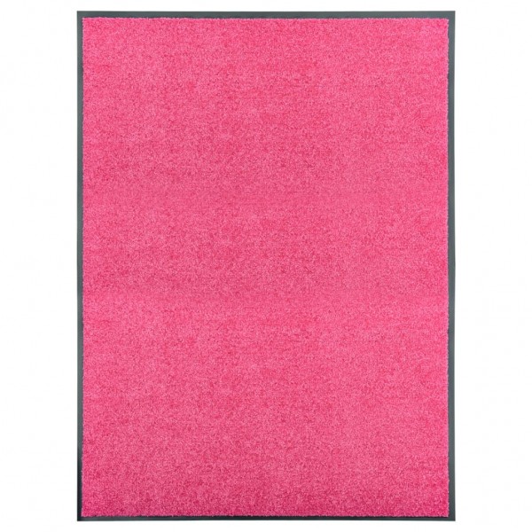 Felpudo lavable rosa 90x120 cm