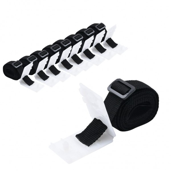 Fijaciones para enrollacobertor de piscina universal 8 uds 1.8m