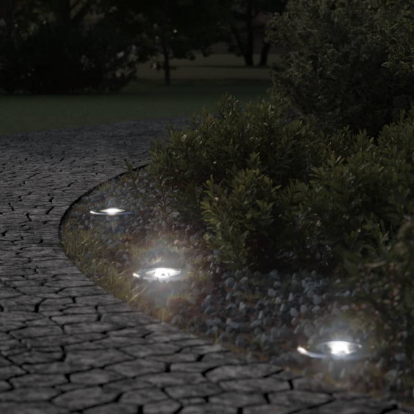 Foco de suelo exterior redondo aluminio negro 10.5x10.5 cm