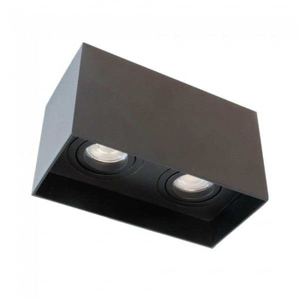 Foco de superficie Classic Negro (2 luces)