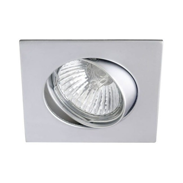 Foco empotrable BASIC cuadrado acero. Wonderlamp