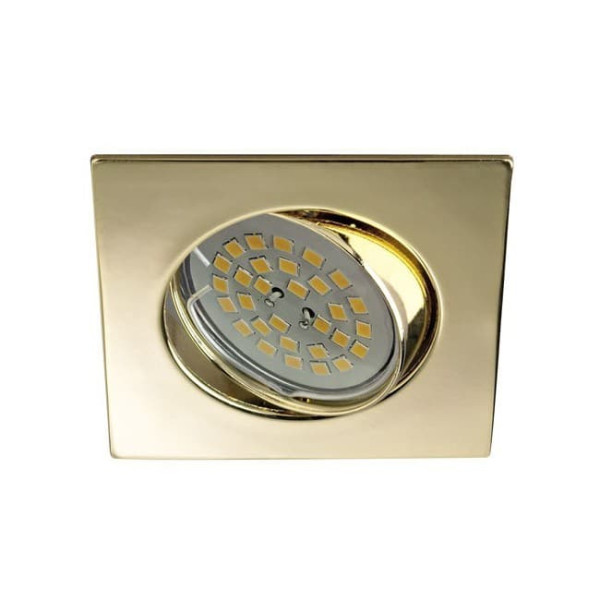 Foco empotrable BASIC cuadrado oro. Wonderlamp