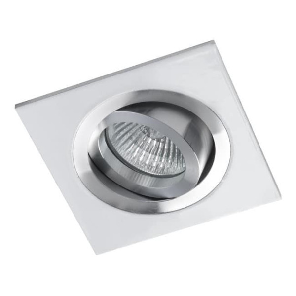 Foco empotrable CLASSIC cuadrado aluminio blanco. Wonderlamp