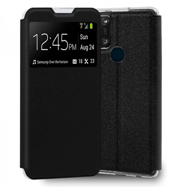 Funda COOL Flip Cover para Alcatel 3X 4CAM Liso Negro