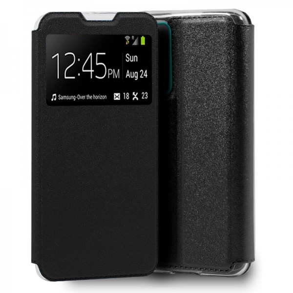 Funda COOL Flip Cover para Huawei P Smart 2021 Liso Negro